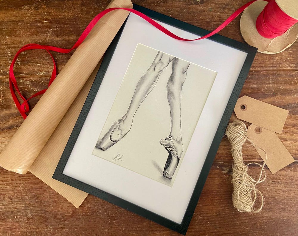 Ballet Illustration A5 - Hand Illustrated Art Print