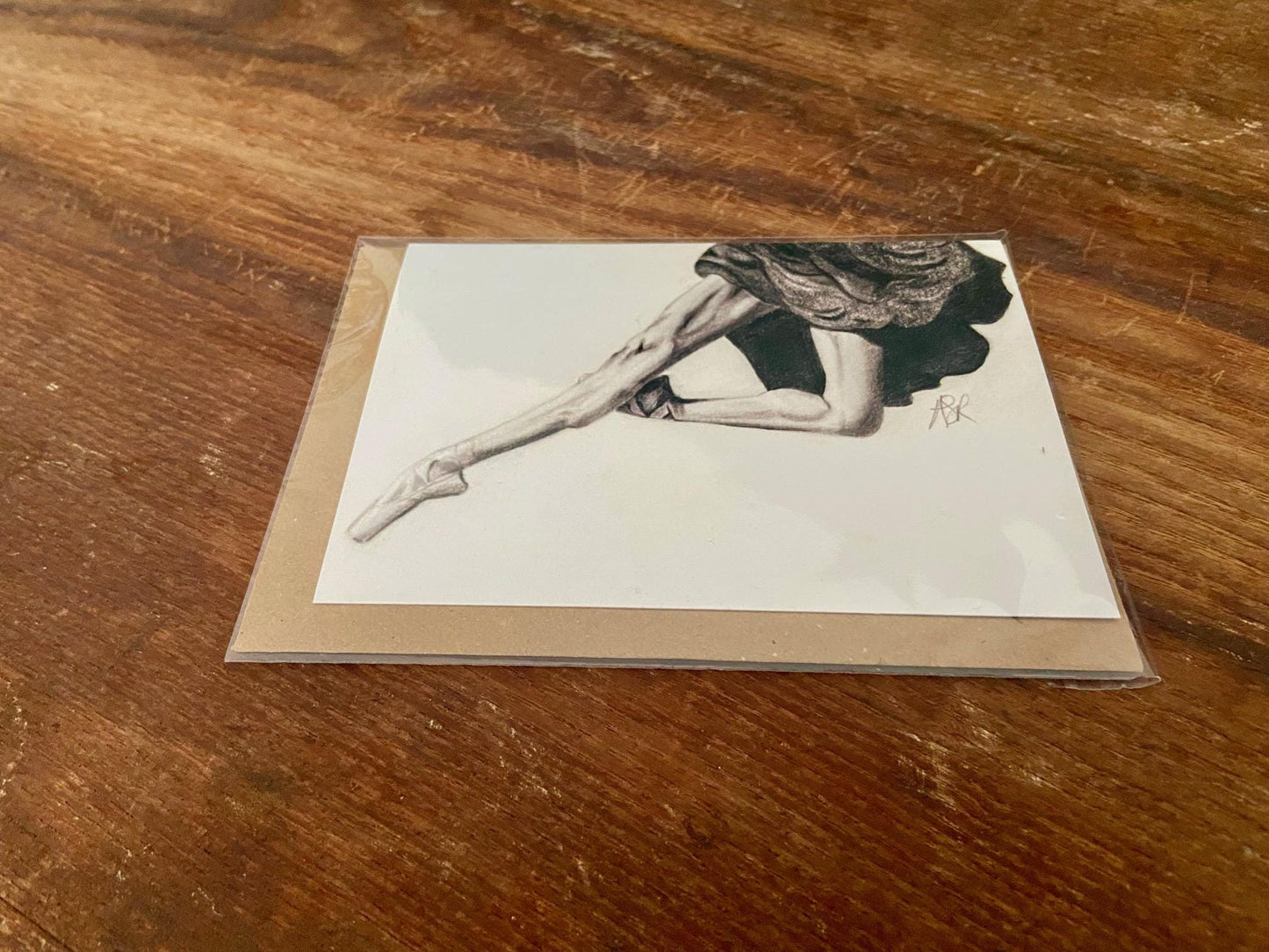 Ballet Card: Hand-Illustrated A6 Blank Card "Elevate"