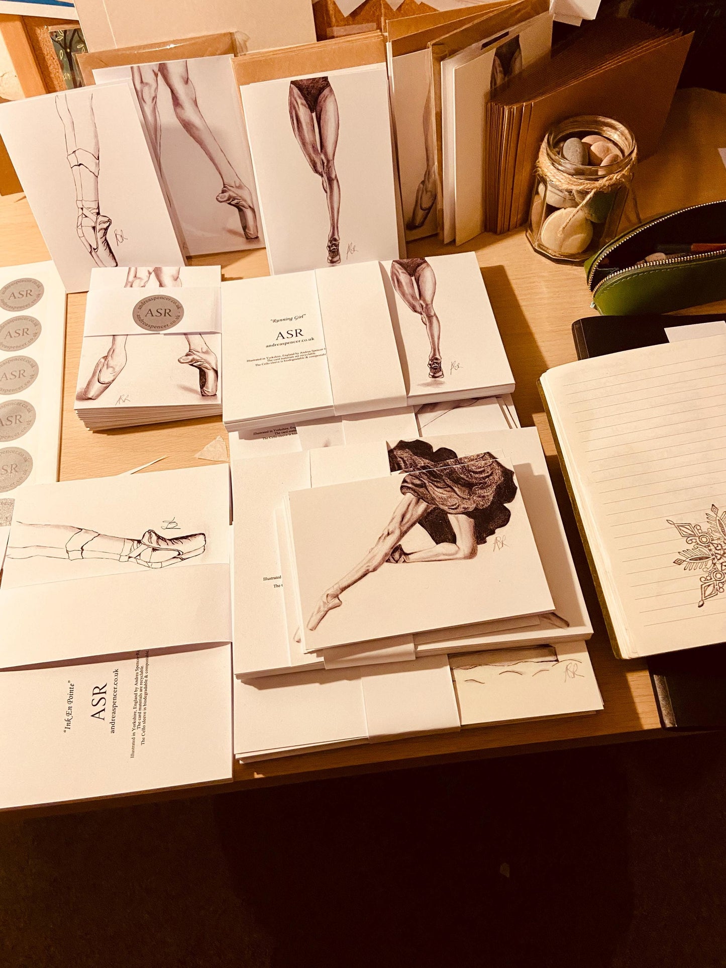 Ballet Card: Hand-Illustrated A6 Blank Card "Elevate"