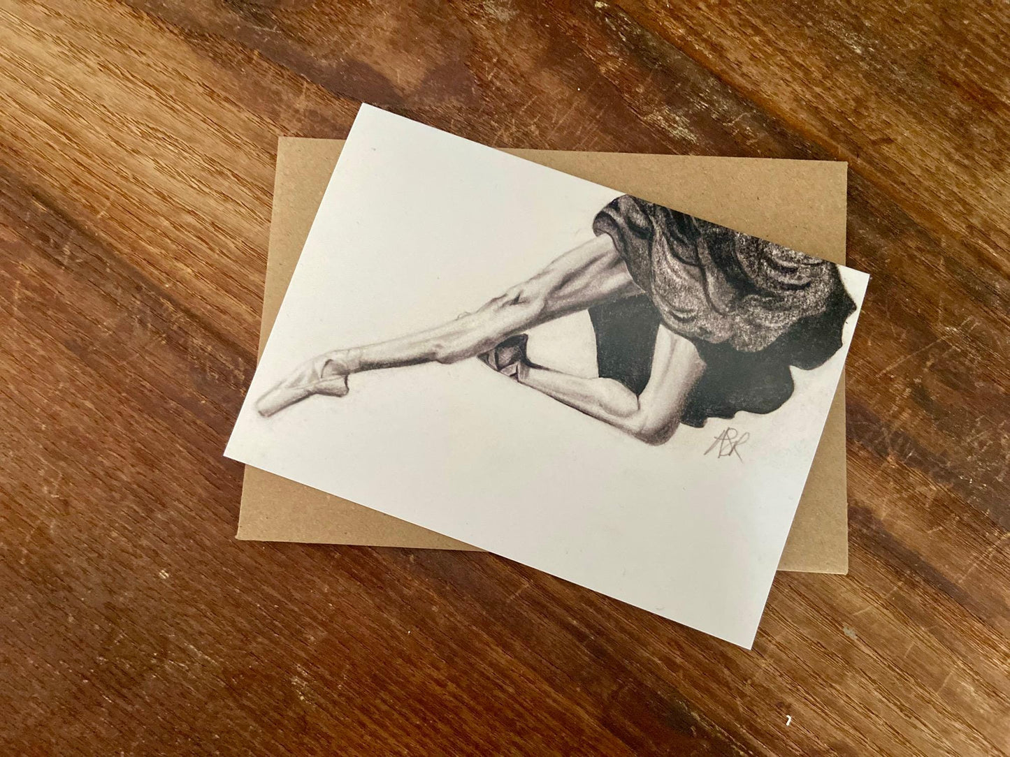 Ballet Card: Hand-Illustrated A6 Blank Card "Elevate"